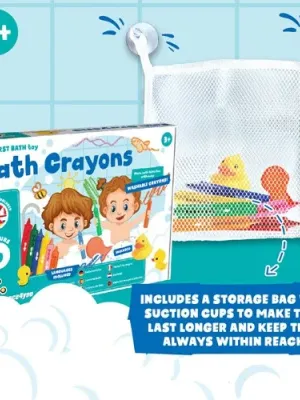 BATH CRAYONS. Jouets éducatifs pour enfants