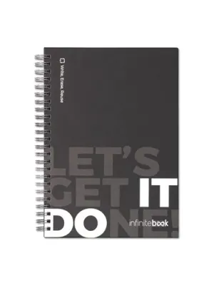 STARTER KIT INFINITEBOOK. Kit « Infinitebook » à couverture rigide, 1 kit de nettoyage, 1 marqueur et 1 porte-stylo à bille