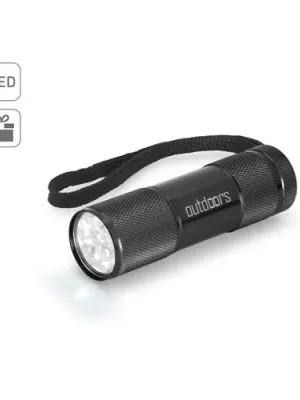 FLASHY. Aluminum flashlight with 9 LEDs