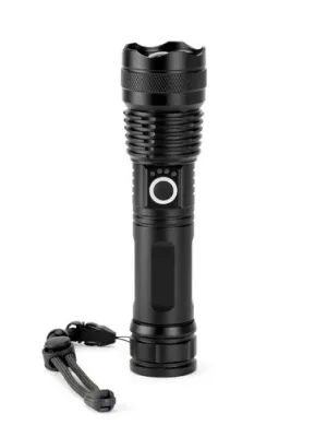 YVIAN. Rechargeable 10 W torch made from aluminium (100% rAL)