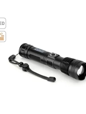 YVIAN. Rechargeable 10 W torch made from aluminium (100% rAL)