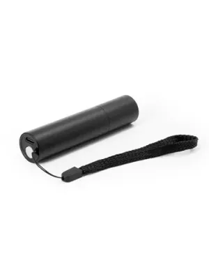 BRUCE. Linterna recargable fabricada en aluminio reciclado (100 % rAL) con punta extensible de 30 mm
