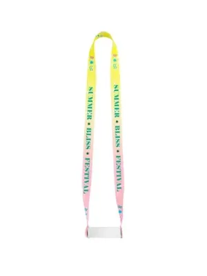 SWINDON. Lanière SET SUBLIMATION Long II (20 mm) Duo avec porte-gobelet élastique sublimé