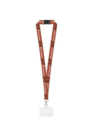 BARNSLEY. Lanière SET SUBLIMATION Long II (20 mm) en polyester recyclé (100 % rPET) avec mousqueton de 20 mm, fermoir de