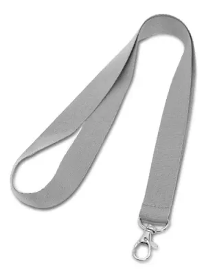 LARIAT. Lanyard en polyester – Gris clair
