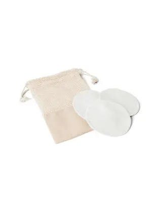 ELISE. Set of 3 washable and reusable facial cleansing pads – Naturel
