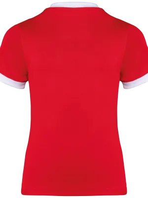 Kids’ short-sleeved rugby vest – Sporty Red