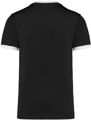 Unisex short-sleeved rugby vest – Black