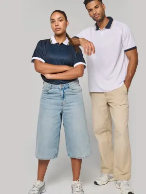 Maillot lifestyle à col polo unisexe