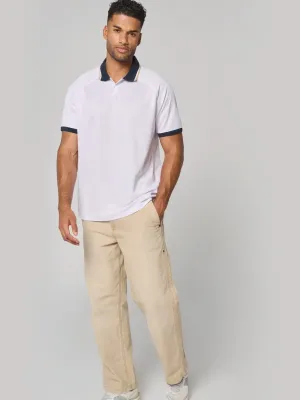 Maillot lifestyle à col polo unisexe
