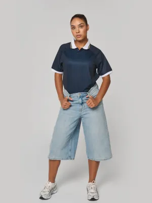 Maillot lifestyle à col polo unisexe