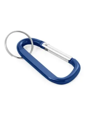 MATTHEW. Mosquetón de aluminio con argolla – Bleu royal