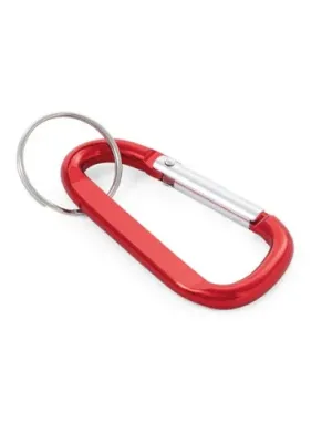 MATTHEW. Mosquetón de aluminio con argolla – Rouge