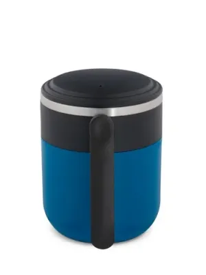 MALDINI. Mug de voyage avec paroi intérieure en acier inoxydable et finition mate, 400 mL