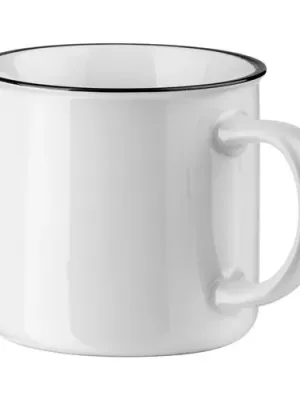 VERNON WHITE. Mug en céramique 340 ​​ml – Blanc