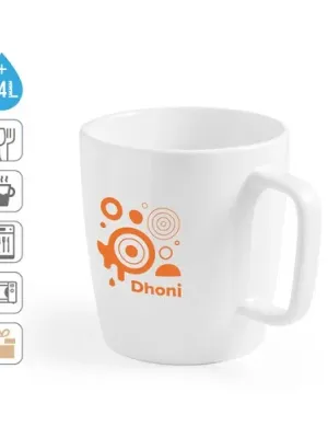 DHONI WHITE. Mug en céramique 450 mL