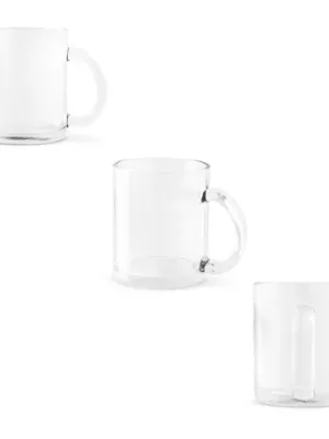 CARMO. Mug en verre 350ml pour sublimation