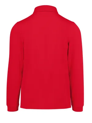 MY POLO 210 men's long-sleeved polo shirt – Red