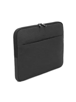 Newcastle. Sacoche pour ordinateur portable 14" en polyester recyclé haute densité 600D – Gris foncé