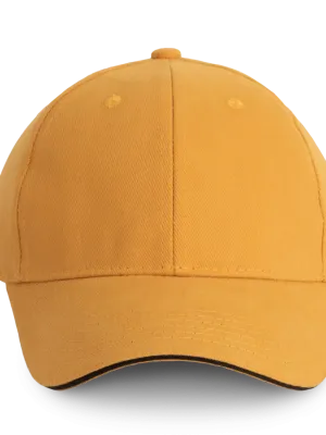 Orlando - gorra de 6 paneles – Cumin Yellow / Dark Grey