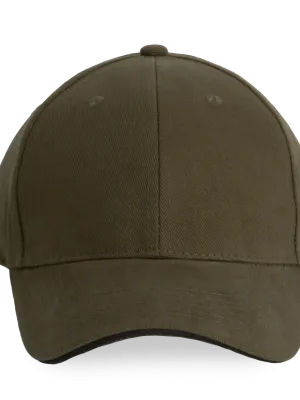 Orlando - gorra de 6 paneles – Dark Khaki / Dark Grey