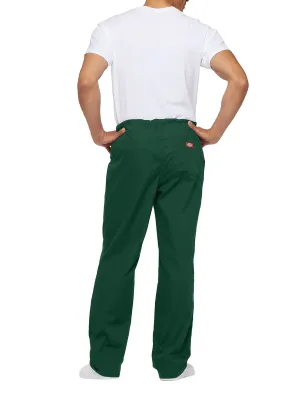 Pantalon à cordon de serrage à taille standard unisexe – Hunter Green