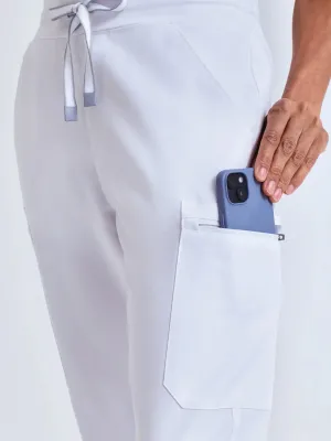 Pantalón cargo elástico de mujer