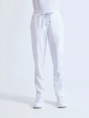 Pantalón cargo elástico de mujer