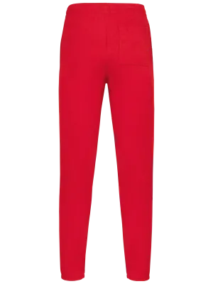 Pantalon de jogging en coton léger unisexe – Red