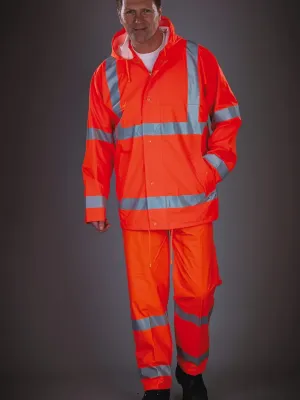 Hi-vis Soft Flex breathable rain trousers