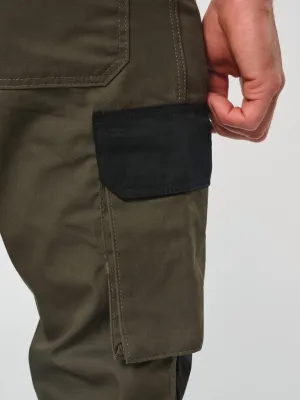 Pantalon de travail bicolore homme