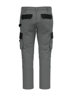 Pantalon de travail bicolore homme – Silver / Black