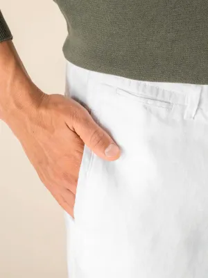 Men's Linen Washed Effect Trousers