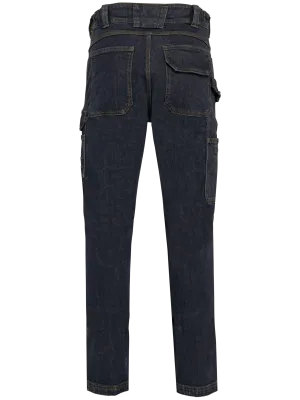Pantalón denim multibolsillos de hombre – Black Rinse