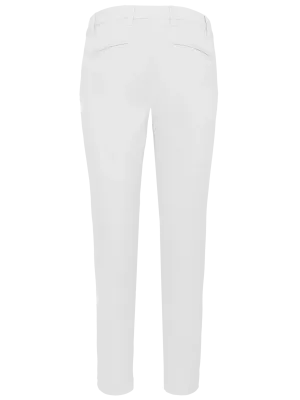 Ladies' above-the-ankle trousers – White