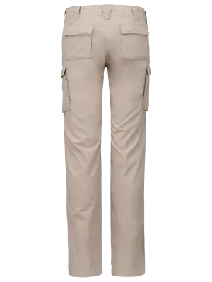 Ladies' lightweight multipocket trousers – Beige