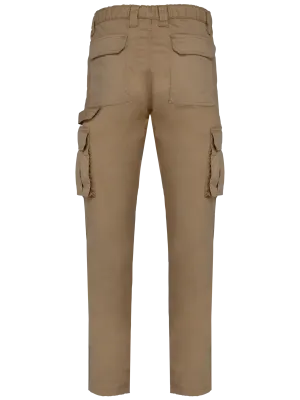 Pantalon multipoches écoresponsable homme – Camel