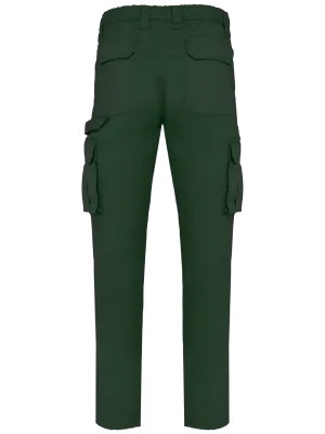 Pantalon multipoches écoresponsable homme – Forest Green