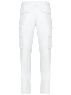 Pantalon multipoches écoresponsable homme – White