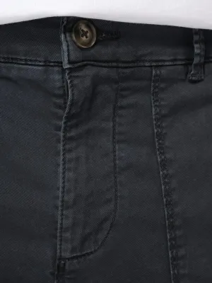 Eco-friendly men's washed effect utility trousers