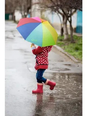 OLIVIA. 19" Kids Colorful Umbrella in 190T Polyester