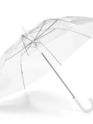 NICHOLAS. Transparent POE umbrella with automatic opening – Blanc