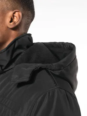 Parka con capucha desmontable de hombre