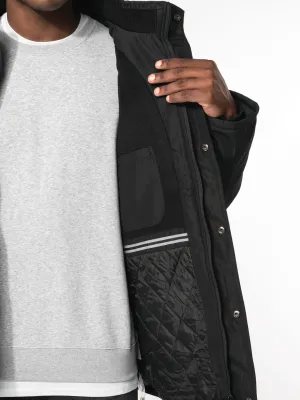 Parka con capucha desmontable de hombre