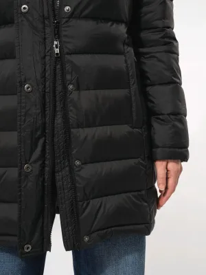 Ladies' lightweight hooded padded parka
