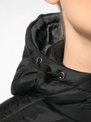 Ladies' lightweight hooded padded parka