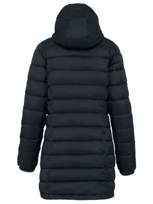 Ladies' lightweight hooded padded parka – Navy