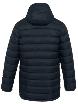 Parka plumífero ligera con capucha de hombre – Navy