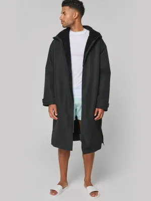 Unisex sherpa-lined long parka