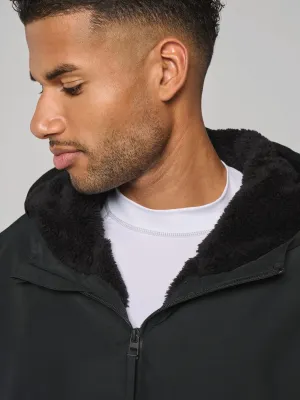 Unisex sherpa-lined long parka